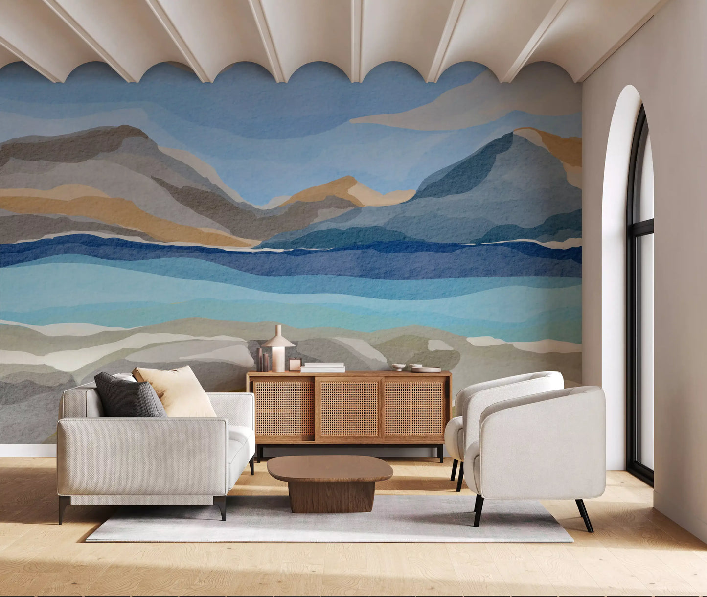 Scandinavian Fjord Wall Mural