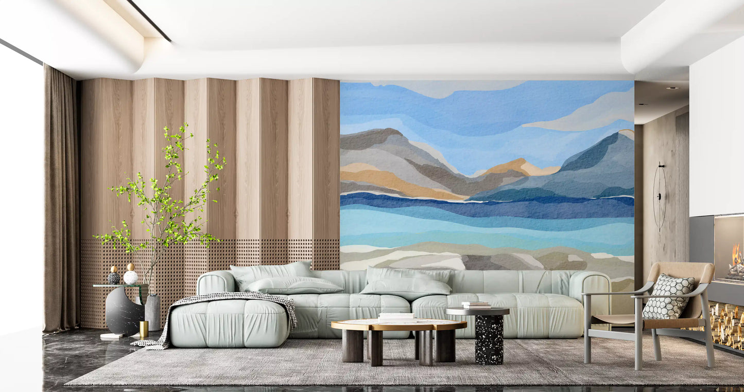 Scandinavian Fjord Wall Mural