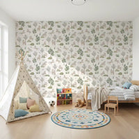Galloping Pony Woodland Scene Wallpaper⁠