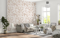 Rustic Meadow Botanical Sketch Wallpaper⁠