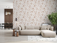 Rustic Woodland Rabbit Meadow Wallpaper⁠