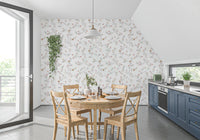 Dainty Pastel Floral Trails Wallpaper⁠