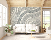 Charcoal Rippled Texture Design Wall Mural