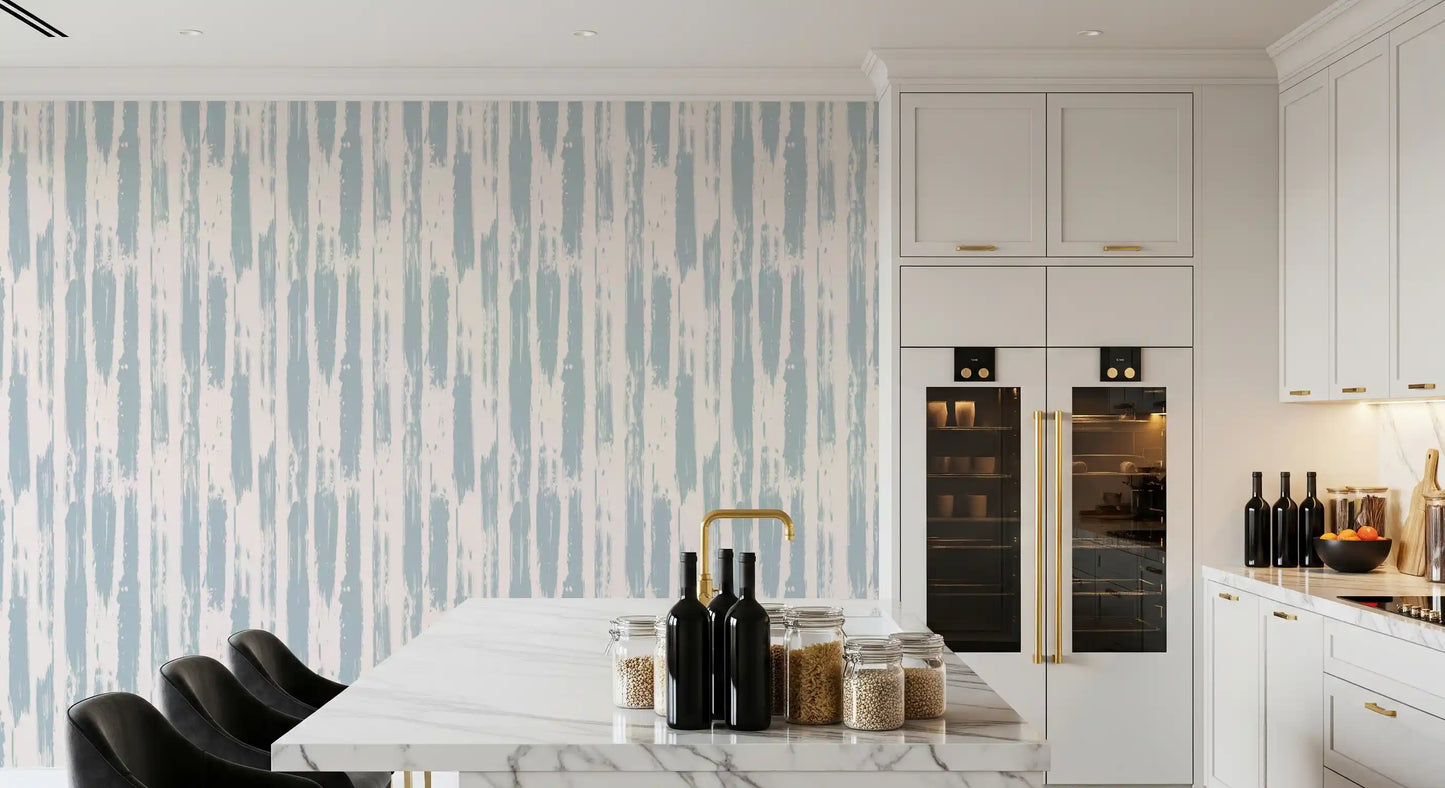 Nordic Painted Stripe Pattern Wallpaper⁠