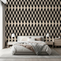 Monochrome Geometric Diamonds Wallpaper⁠