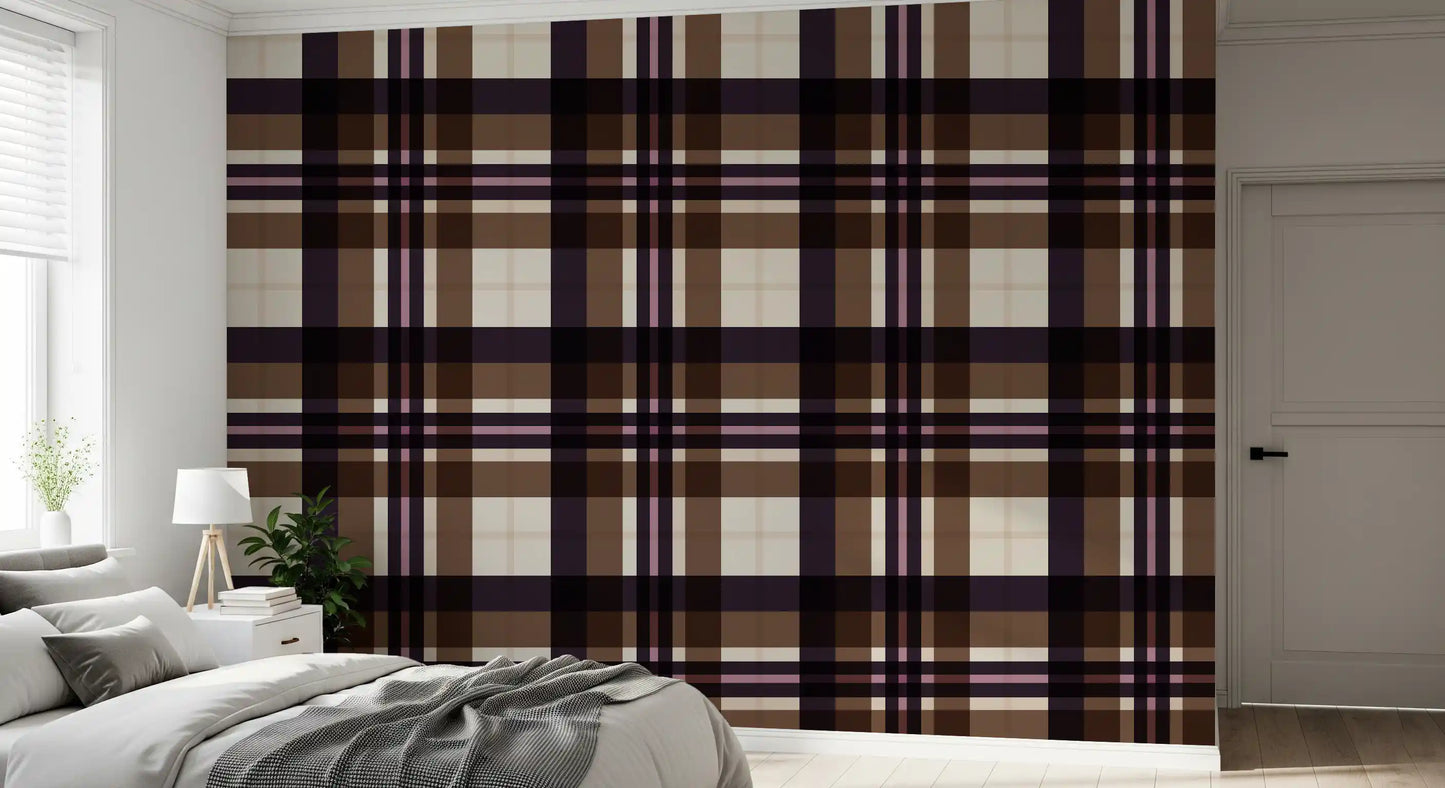 Classic Tartan Plaid Print Wallpaper⁠
