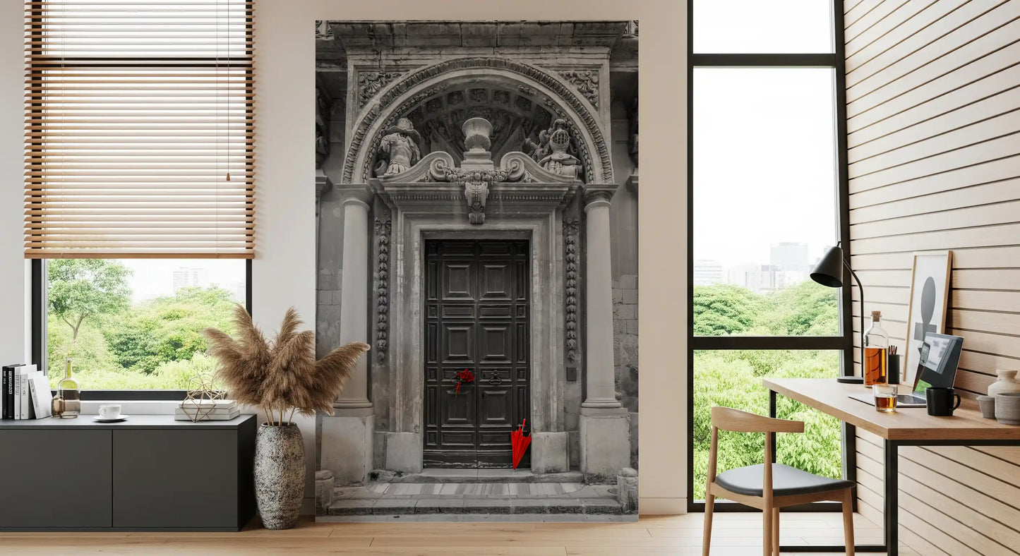 Baroque Stone Entryway Wall Mural