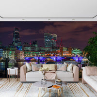 Evening Thames Cityscape Wall Mural