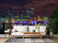 Evening Thames Cityscape Wall Mural