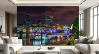 Evening Thames Cityscape Wall Mural