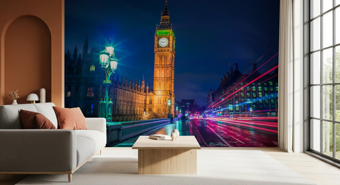 London Metropolitan Glow Wall Mural
