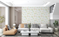 Ethereal Garden Flora Illustration Wallpaper⁠