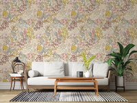 Rustic Garden Line Art Wallpaper⁠