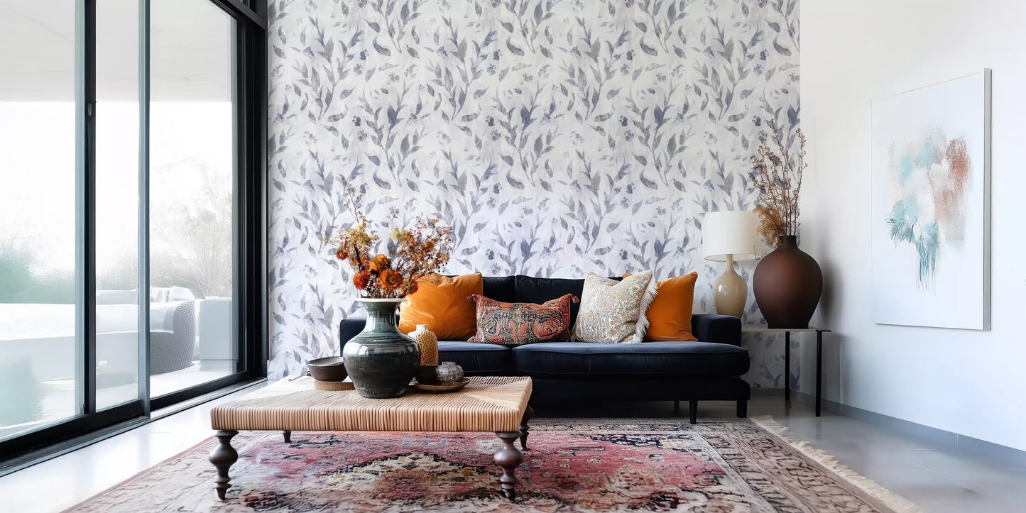 Abstract Painted Willow Branches Wallpaper⁠