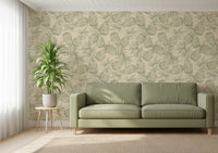 Rustic Pineapple Botanical Print Wallpaper⁠