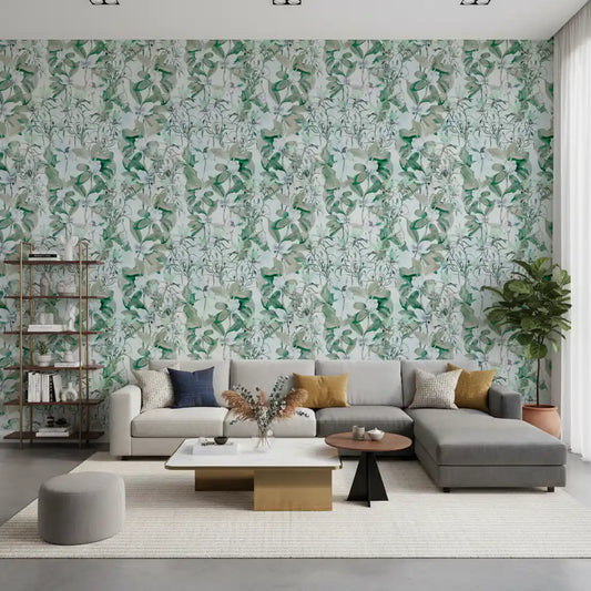 Vintage Magnolia Watercolor Sprigs Wallpaper⁠