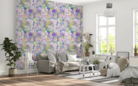 Abstract Painted Peony Bloom Wallpaper⁠