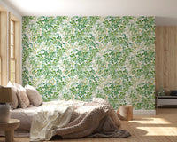 Verdant Woodland Foliage and Berries Wallpaper⁠