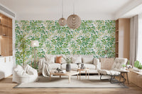 Verdant Woodland Foliage and Berries Wallpaper⁠
