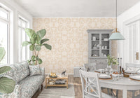 Cream Geometric Arcs Wallpaper⁠