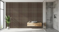 Winter Heritage - Tartan Checkerboard Plaid Block - Soft Taupe Blend Wallpaper⁠