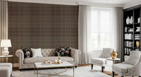 Winter Heritage - Tartan Checkerboard Plaid Block - Soft Taupe Blend Wallpaper⁠