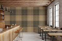 Winter Heritage - Tartan Checkerboard Plaid Block - Warm Earth Shade Wallpaper⁠