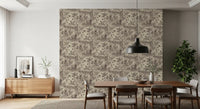 Etched Wildlife Meadow and Retriever Pattern Wallpaper⁠