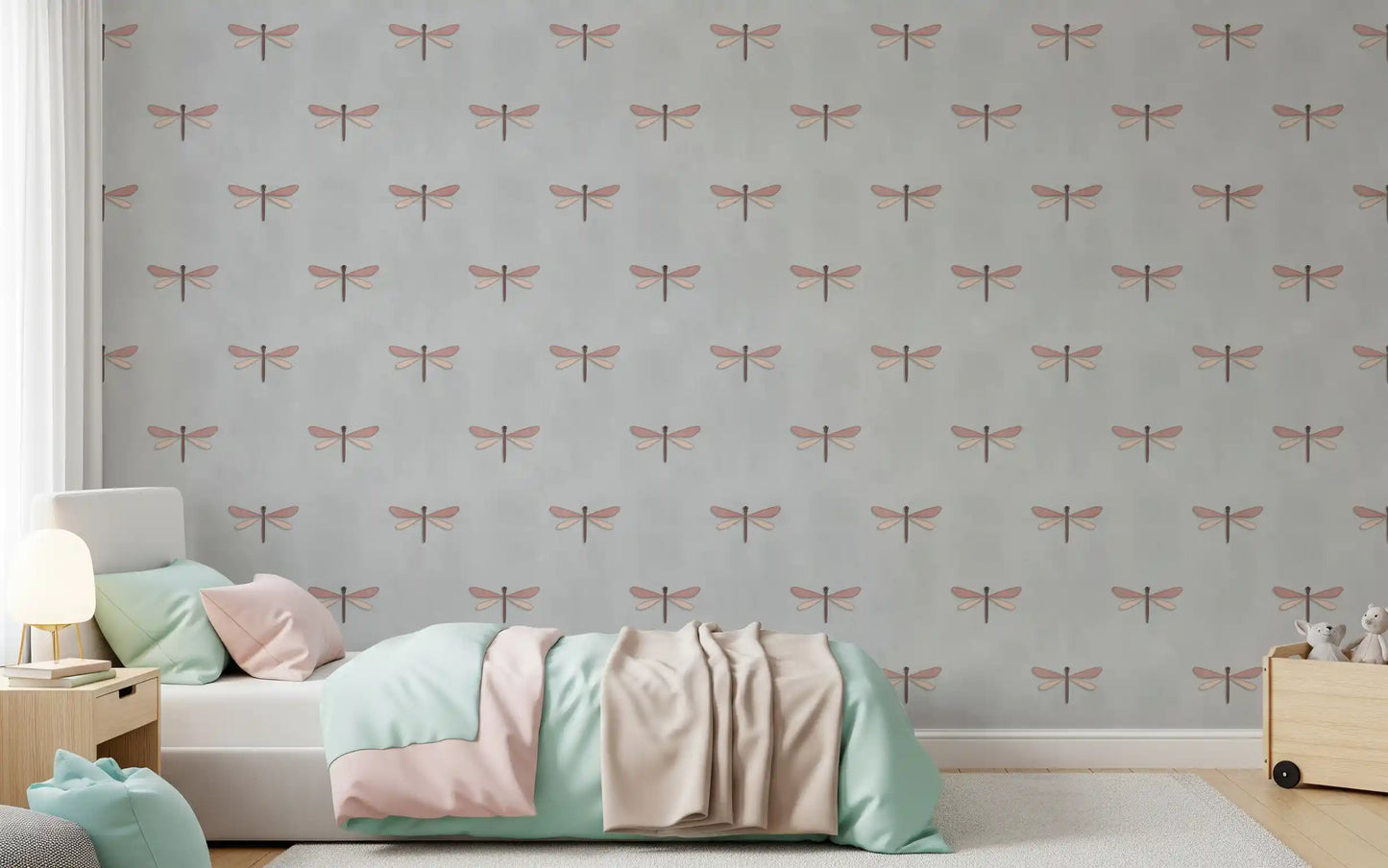 Dreamy Dragonfly Illustration Wallpaper⁠
