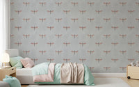 Dreamy Dragonfly Illustration Wallpaper⁠