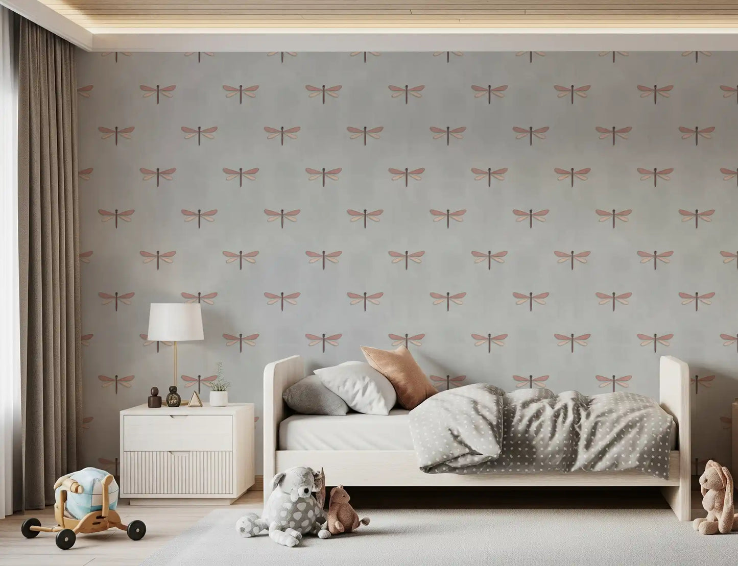 Dreamy Dragonfly Illustration Wallpaper⁠