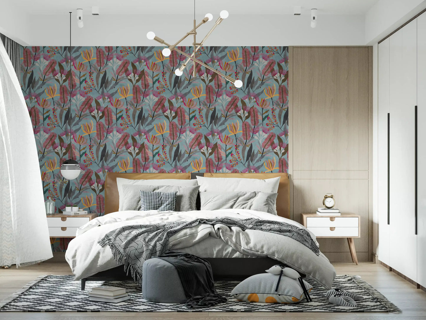 Australian Wildflower Meadow Blue Wallpaper⁠