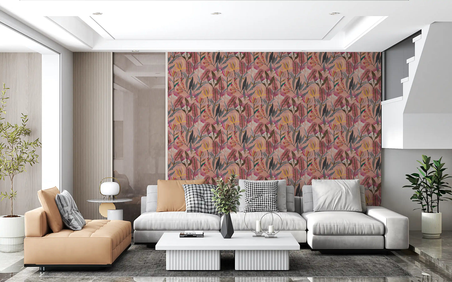 Australian Native Bloom Botanical Wallpaper⁠