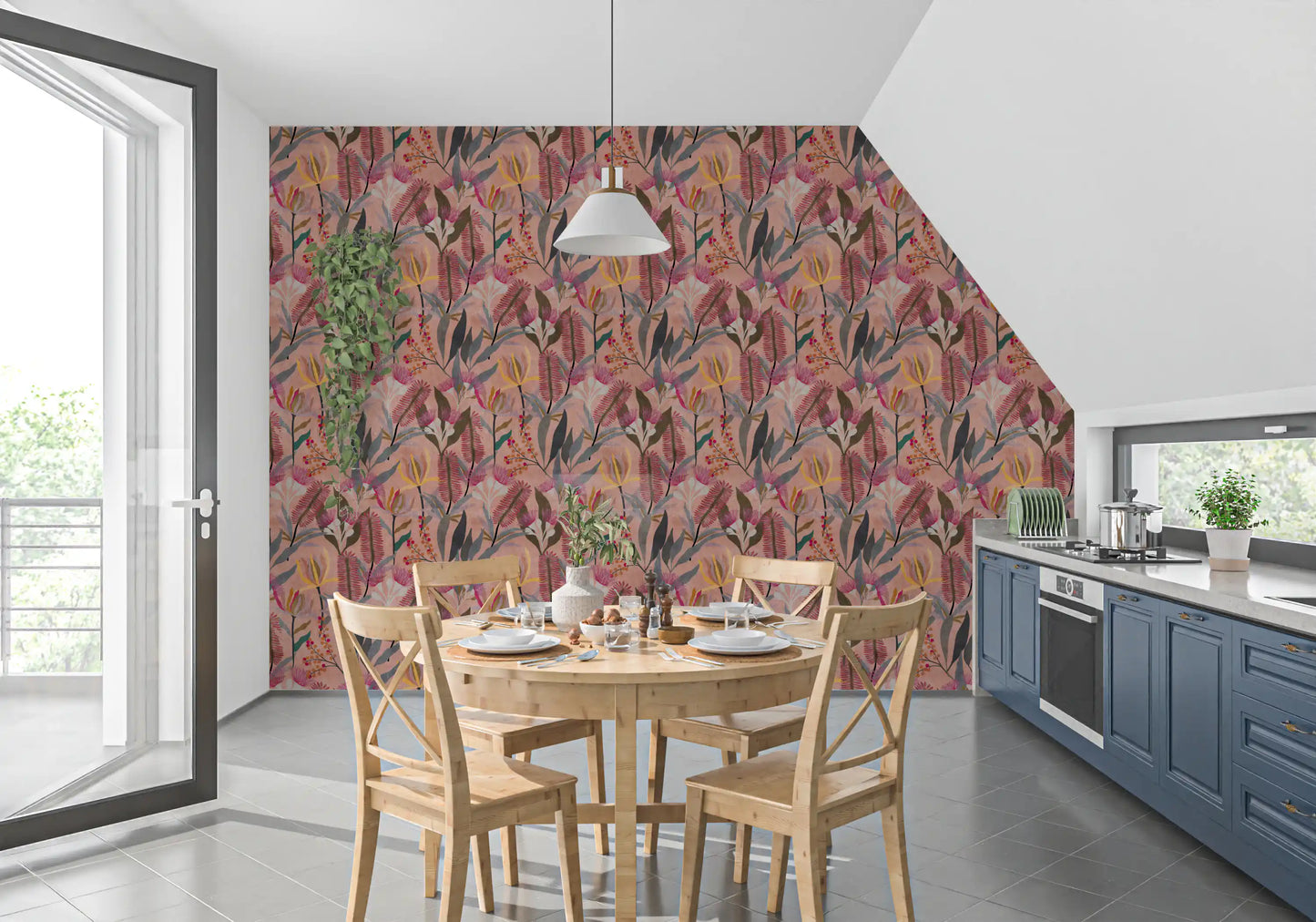 Australian Native Bloom Botanical Wallpaper⁠