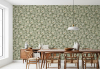 Cottage Chique - sage Wallpaper⁠