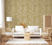 Chinoiserie Garden Birdcage  Wallpaper⁠