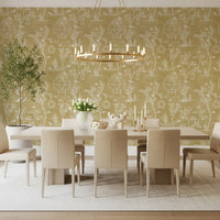 Chinoiserie Garden Birdcage  Wallpaper⁠