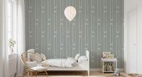 Minimalist Heart Ribbon Stripe Wallpaper⁠