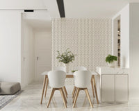 Modern Linear Spaced Strokes Pattern Wallpaper⁠