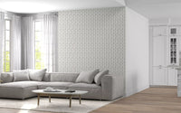 Modern Linear Spaced Strokes Pattern Wallpaper⁠