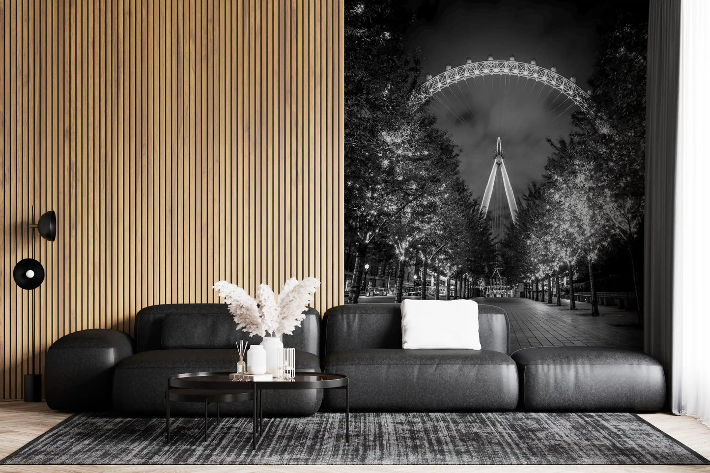 Evening Lights Urban Walkway Wall Mural
