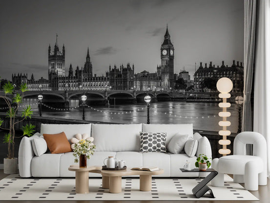 Westminster Riverside Twilight Wall Mural