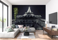 Industrial Geometric Ironwork Silhouette Wall Mural