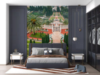 Symmetrical Mediterranean Terrace Wall Mural