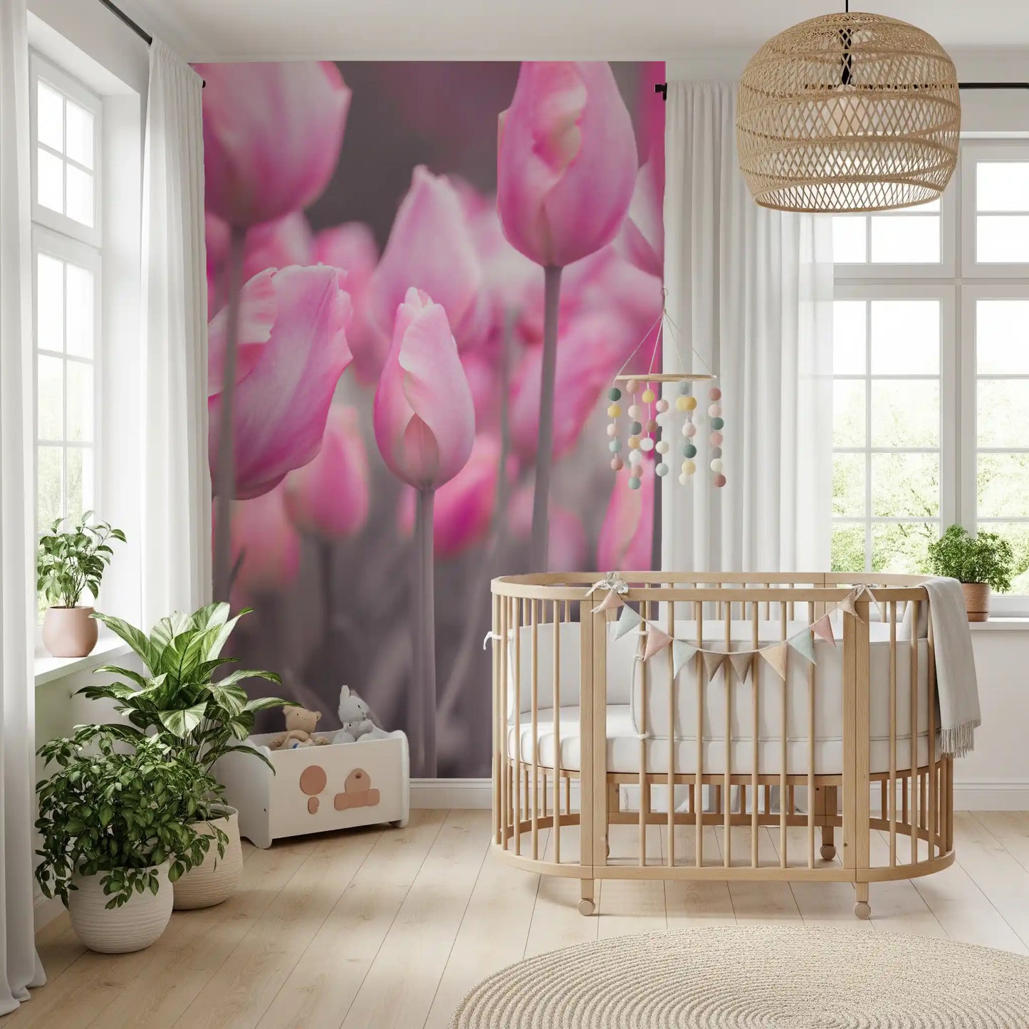 Spring Tulip Macro Study Wall Mural