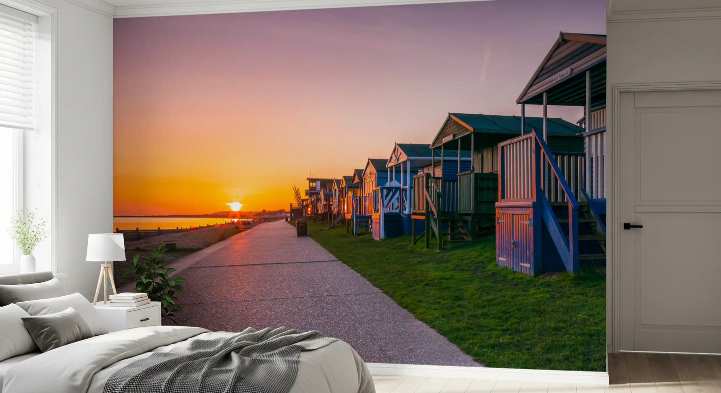 Golden Hour Promenade Wall Mural
