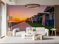 Golden Hour Promenade Wall Mural