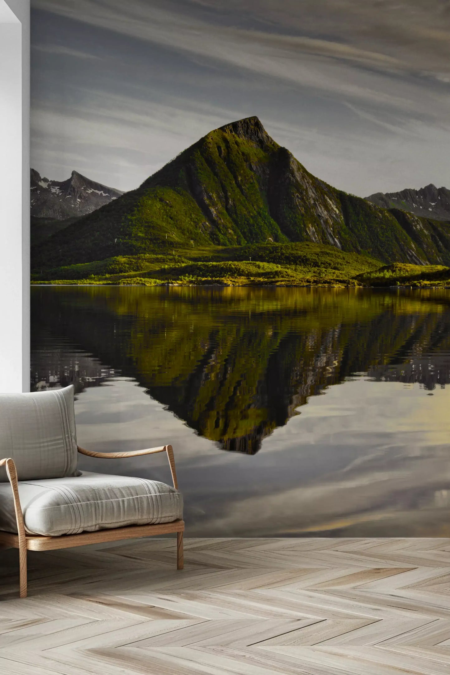 Glacial Lake and Mountain Vista Wall Mural