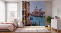 Historic Italian Waterway Scene Wall Mural