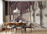 Grand Italian Stone Archway Wall Mural